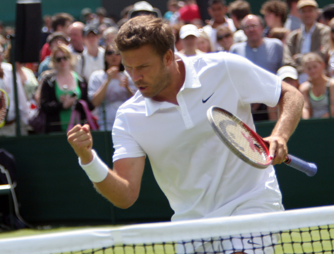 Alex Waske - Wimbledon fist pump