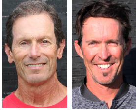 Aztec women’s head coach Peter Mattera and Aztec men’s head coach Gene Carswell
