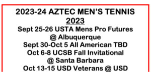 2023-24 men's schedule
