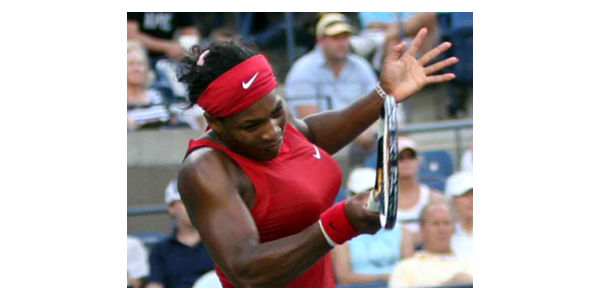 Serena Williams at the U.S. Open in 2001
