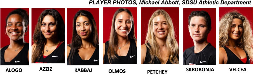 2024 Aztec Women's Tennis Team