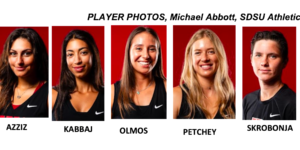 2024 Aztec Women's Tennis Team