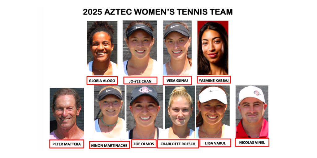 2025 Aztec Women's Tennis Team